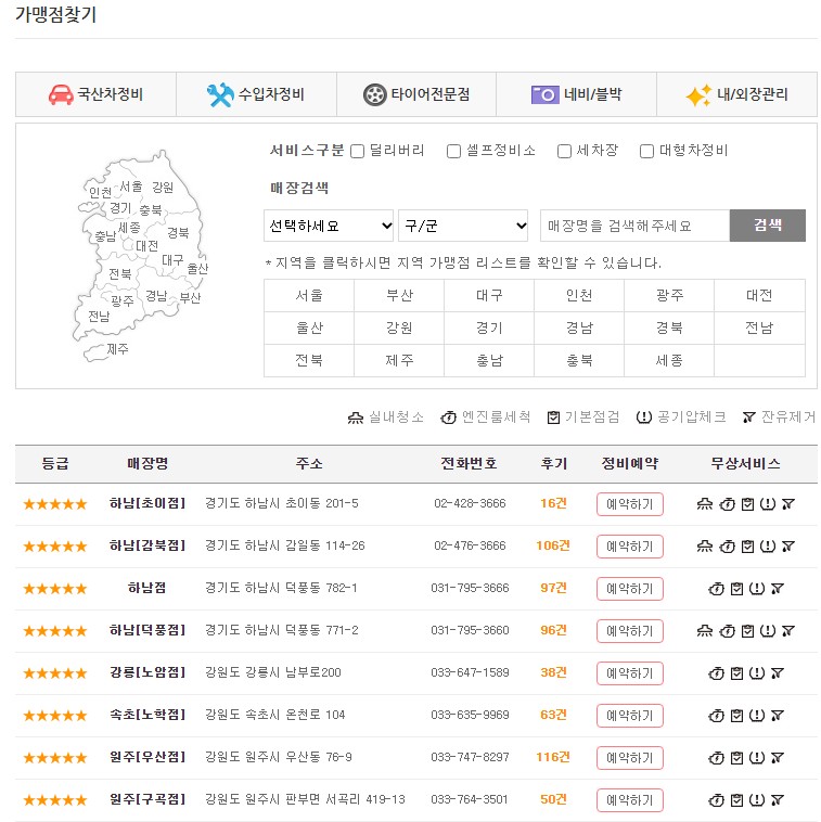 공임나라 엔진오일 교환 공임비와 예약방법 공임나라 엔진오일 교환 공임비와 예약방법