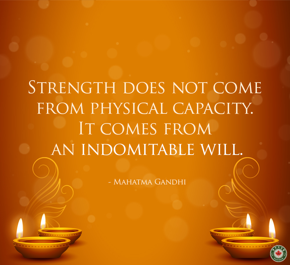  Strength does not come from physical capacity. It comes from an indomitable will.