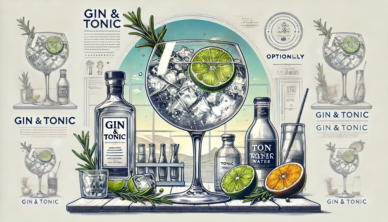 진토닉 (Gin & Tonic) – 가장 쉬운 칵테일