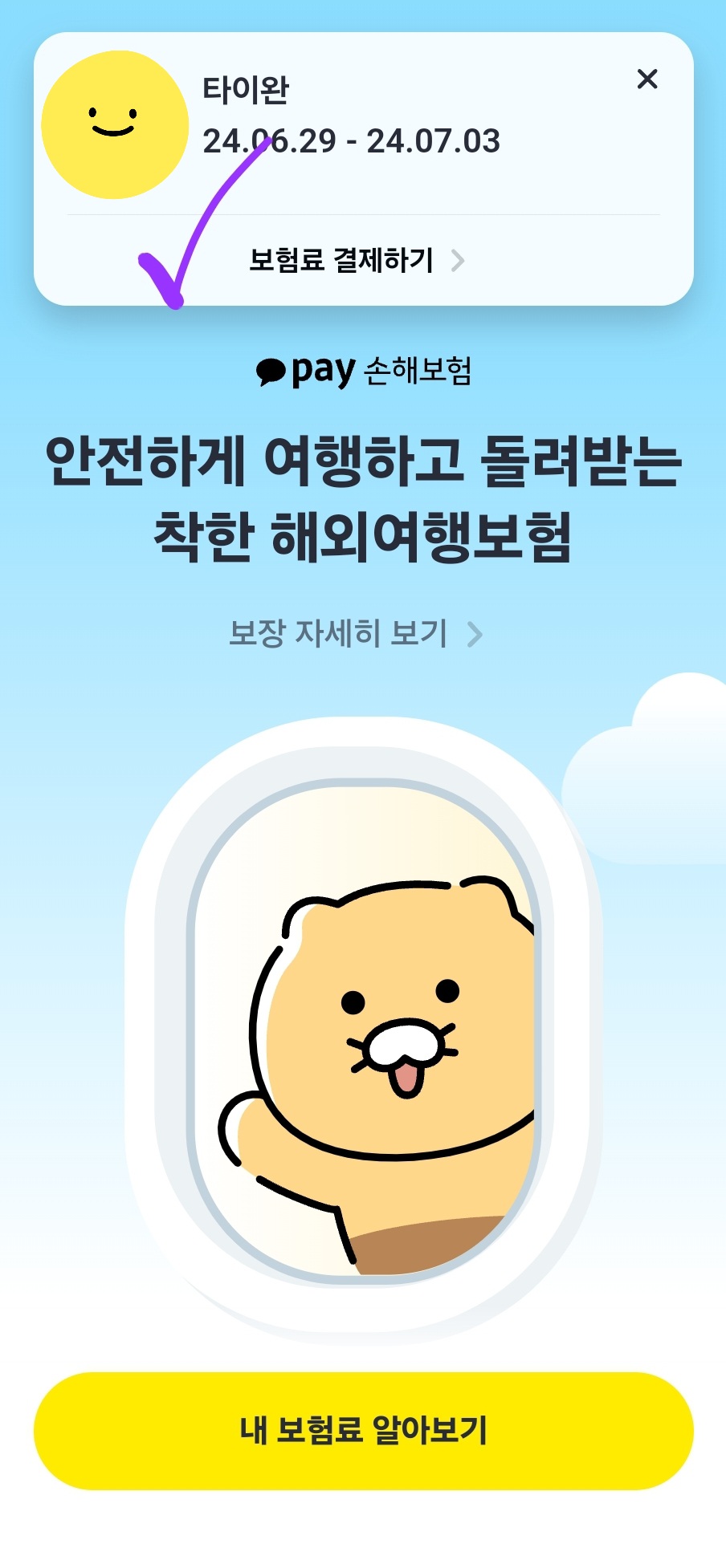  카카오톡으로 쉽게 가입, 할인 중복 가능한 카카오페이 여행자보험 가입 후기