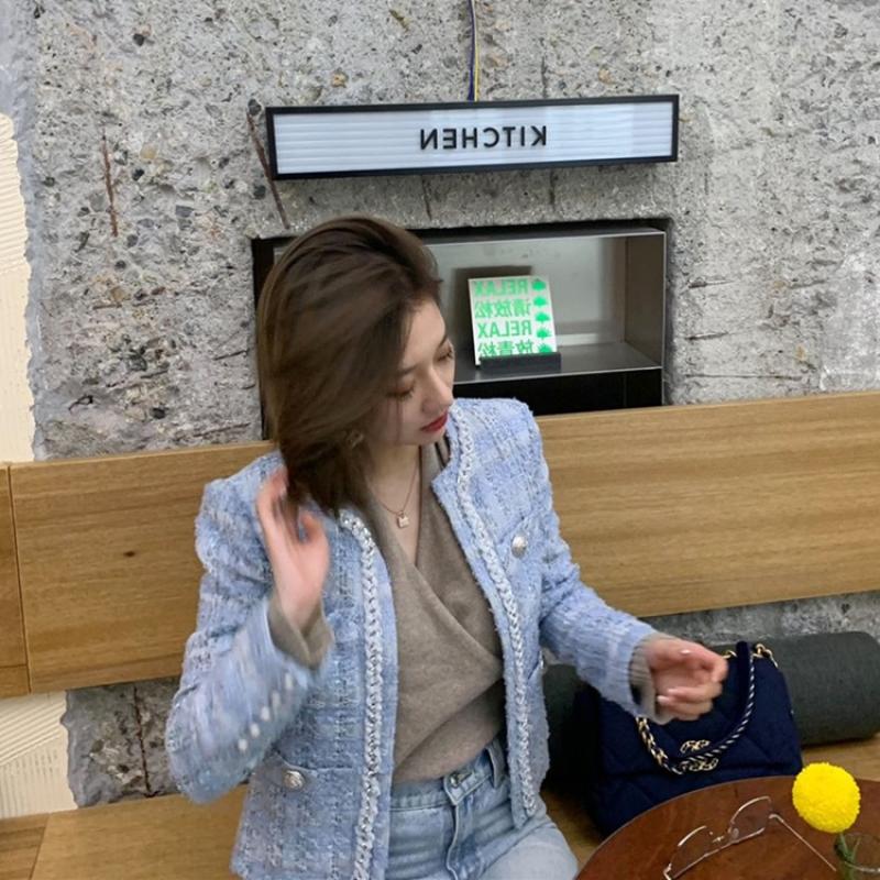 트위드자켓 봄 가을 고급 슬림자켓
