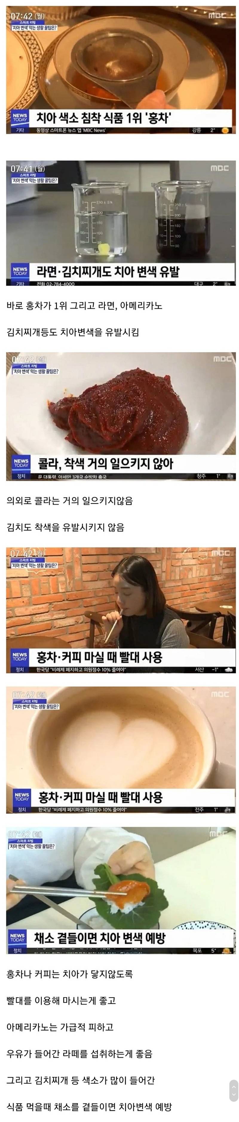  한국인 치아 변색의 범인