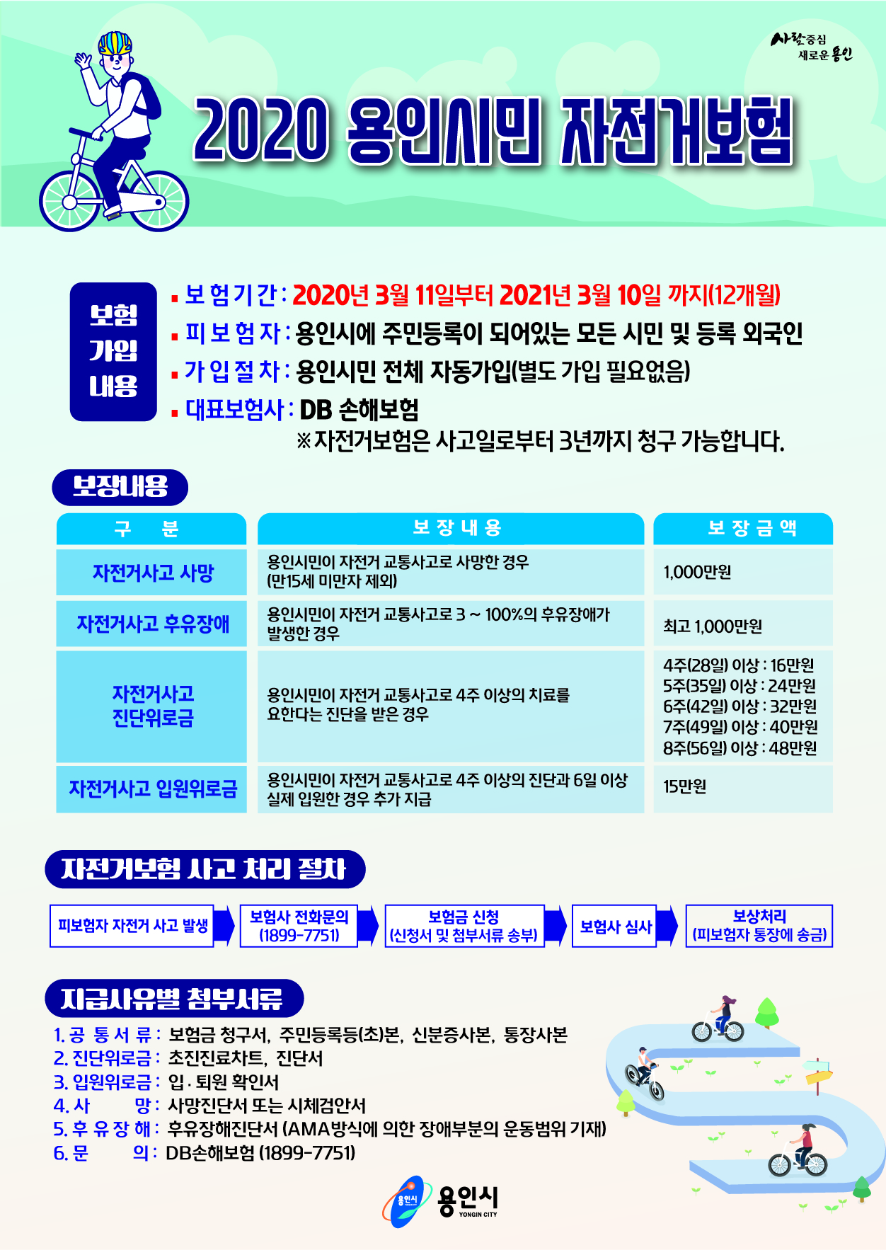 용인시민 자전거보험 안내