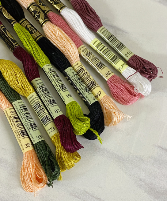 집에서 공부해요 프랑스자수실 받아서 6