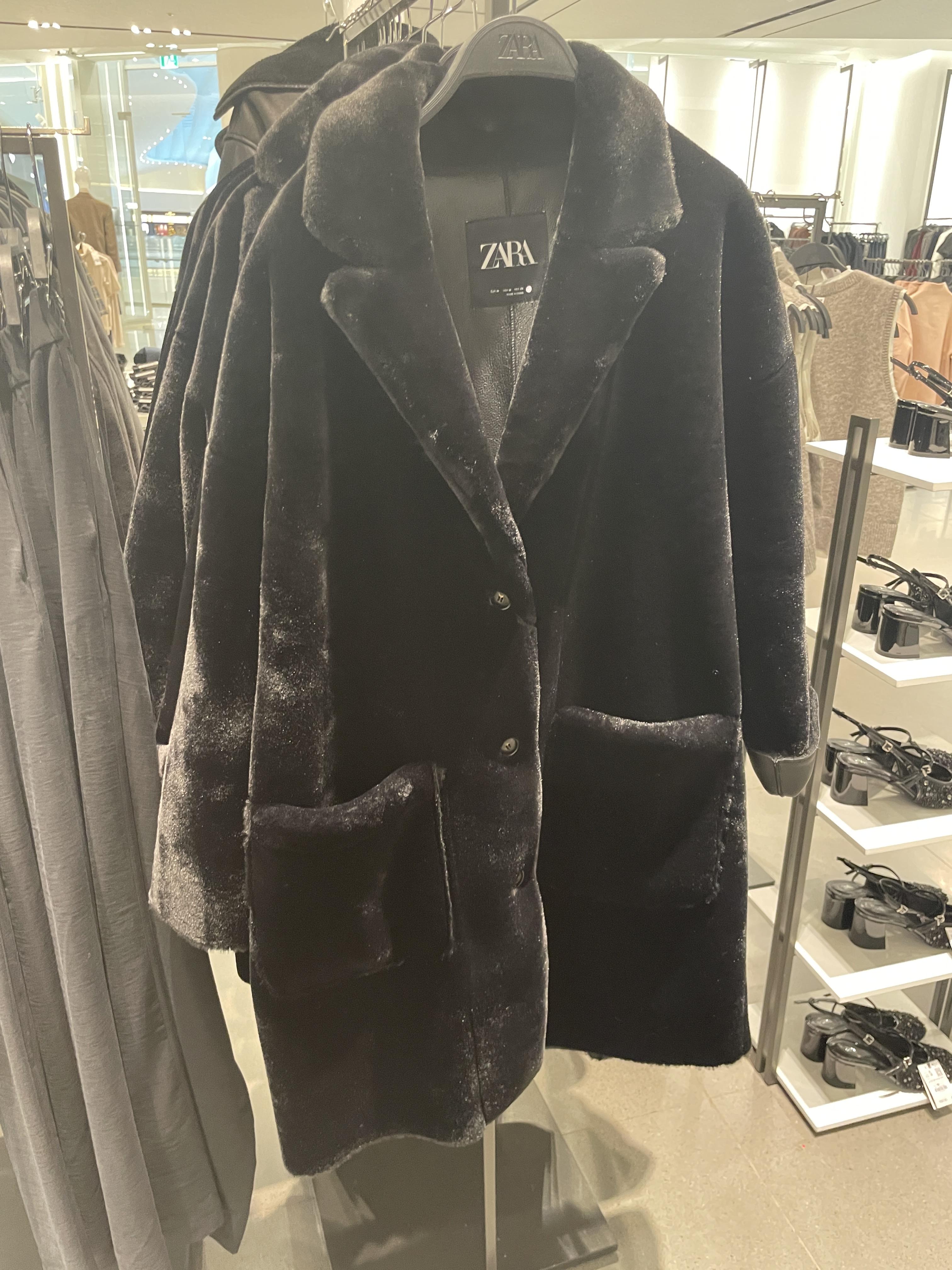 자라 겨울 세일 무스탕 디자인 상세