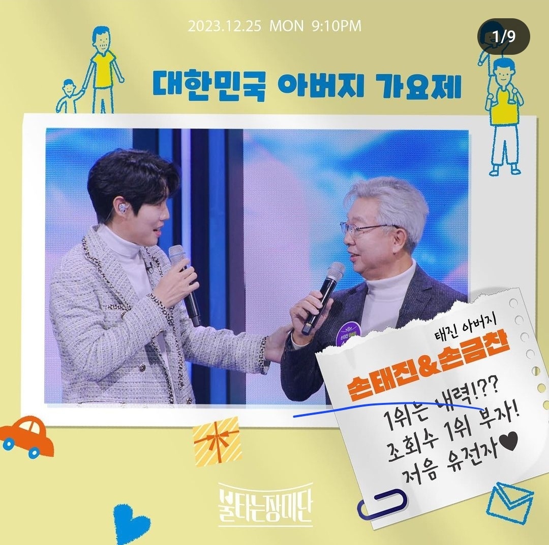 MBN 불타는장미단 아빠가요제 1등 MVP TOP3 꼴찌는 누구?