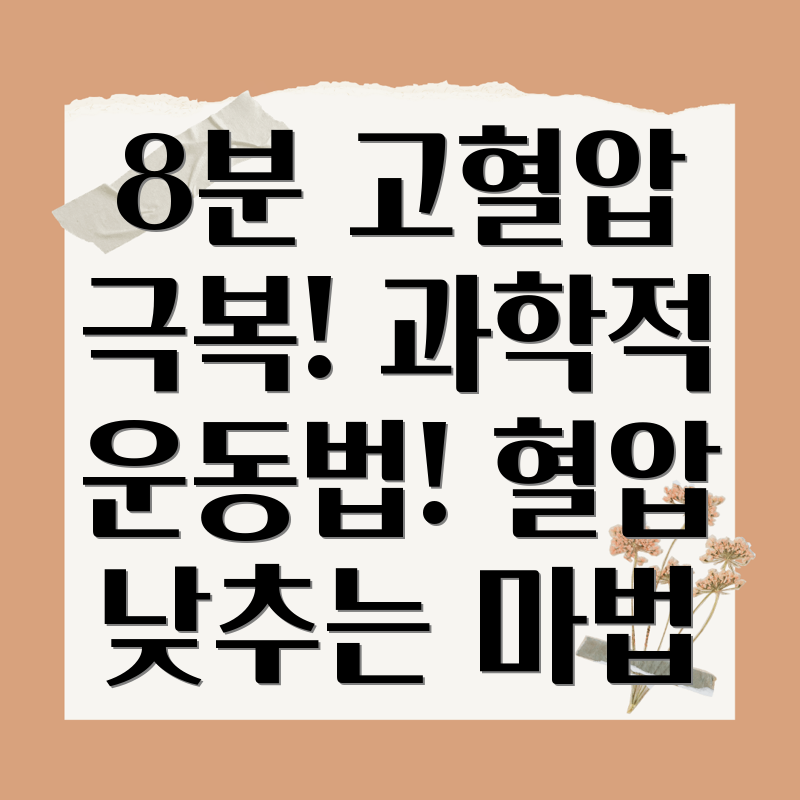 8분 고혈압 운동