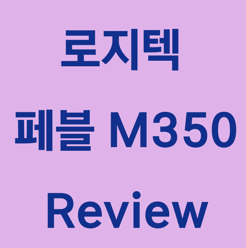  c로지텍 페블 M350 리뷰(ft. 맥북 프로 & 아이패드 마우스 추천)