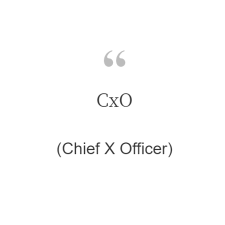  CxO(Chief X Officer)란?