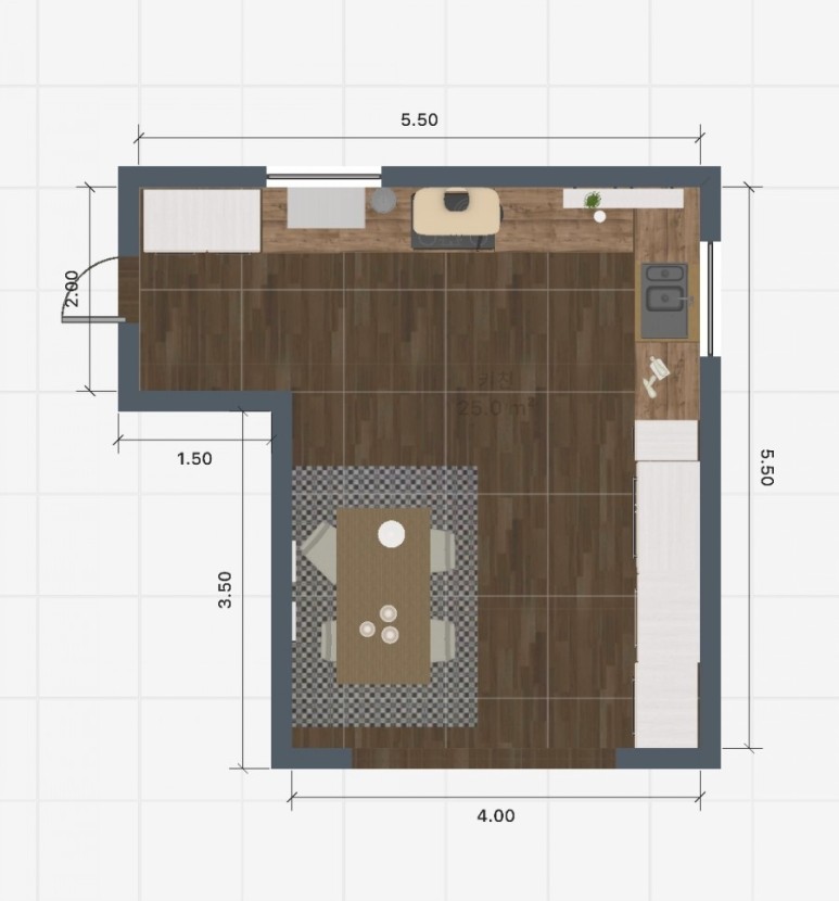 하우스 디자인(주방 2탄) 룸 러너 6