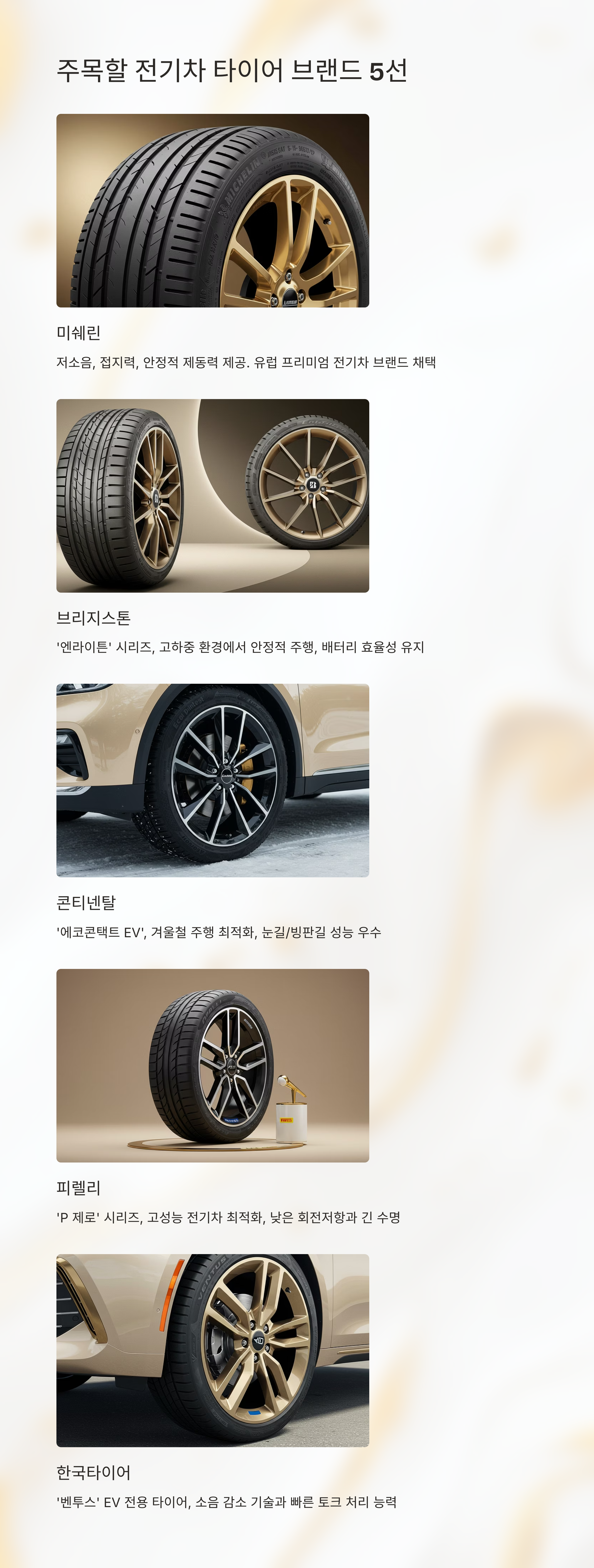 전기차 타이어 기준 이미지 예시