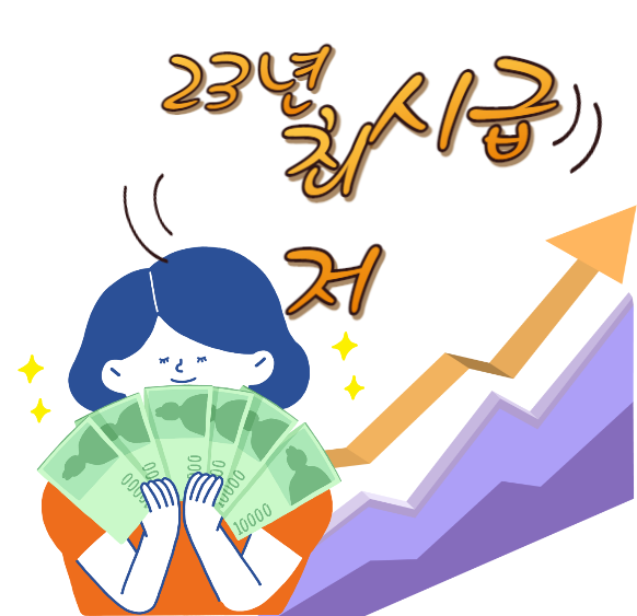  2023년 최저시급 월급은 얼마나 받나?