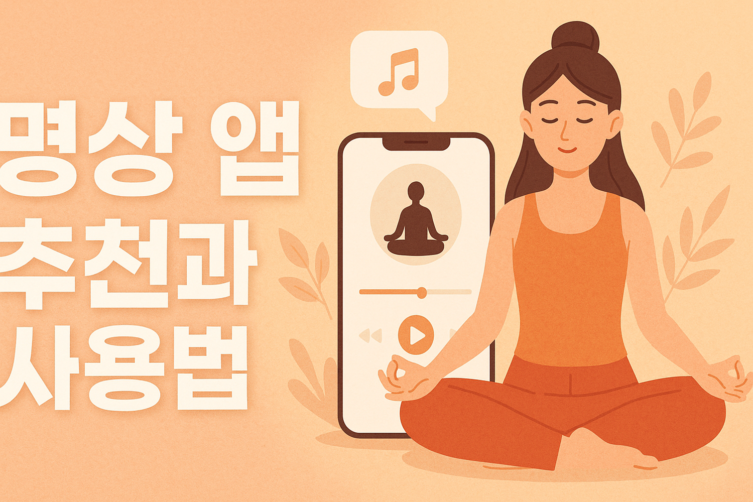 명상 앱 추천과 사용법