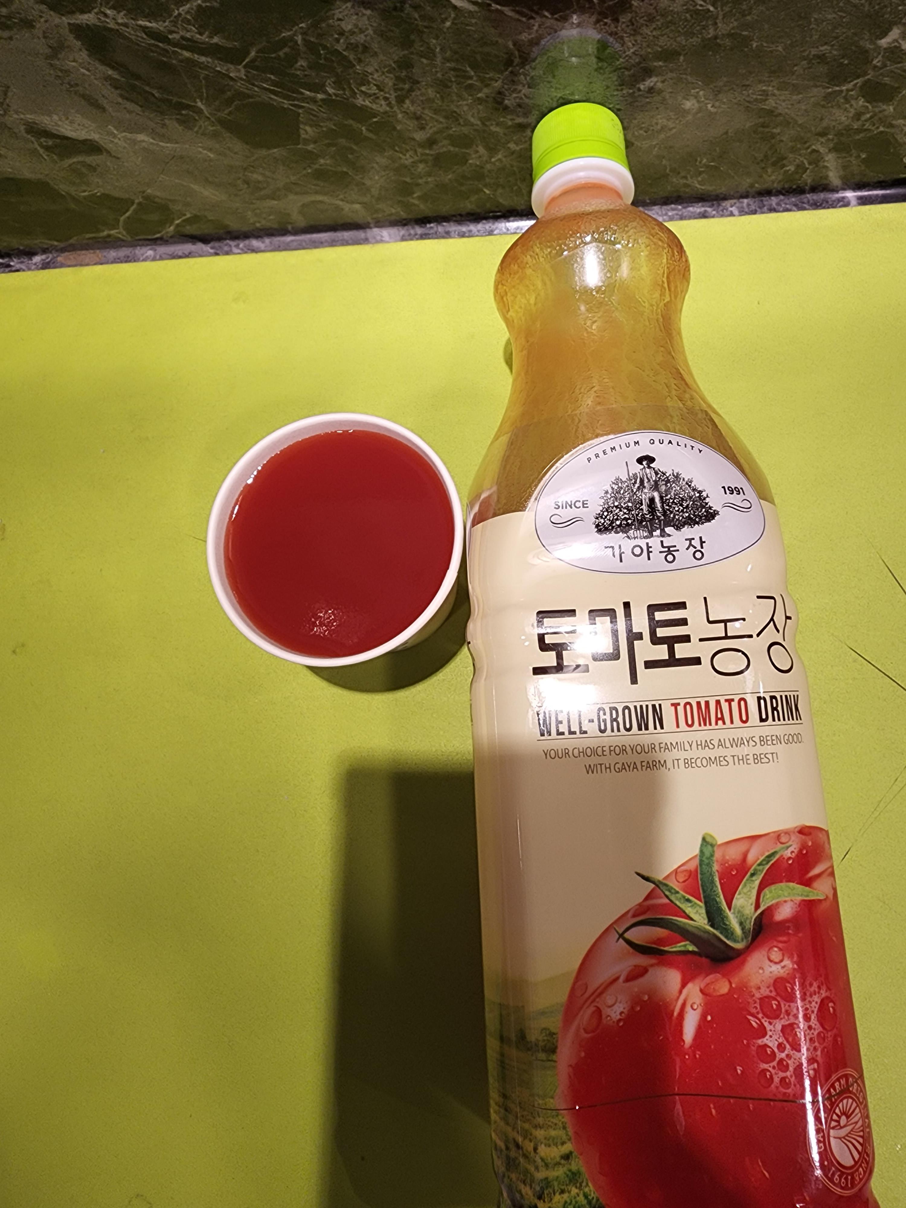  가야 토마토 농장 음료수 후기