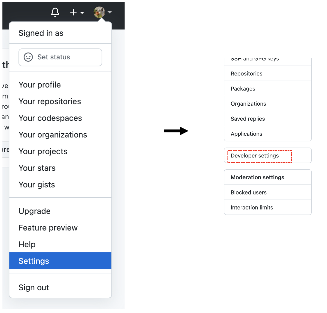 Github token 