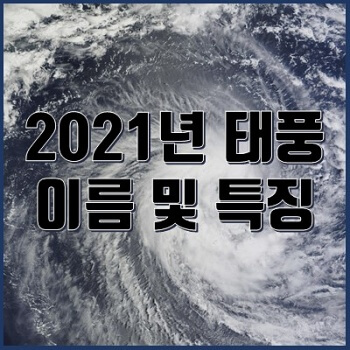  2021년 태풍 이름 및 특징 알아보기