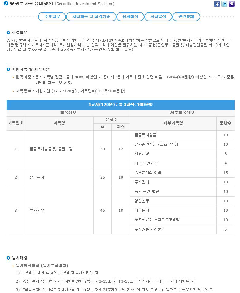  증권투자권유대행인 독학 후기(요약 pdf 포함)