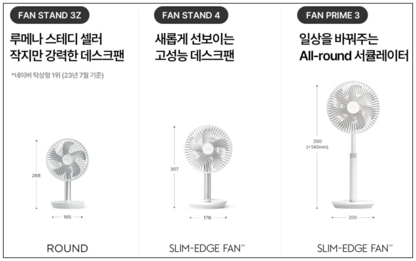 루메나-FAN-제품군