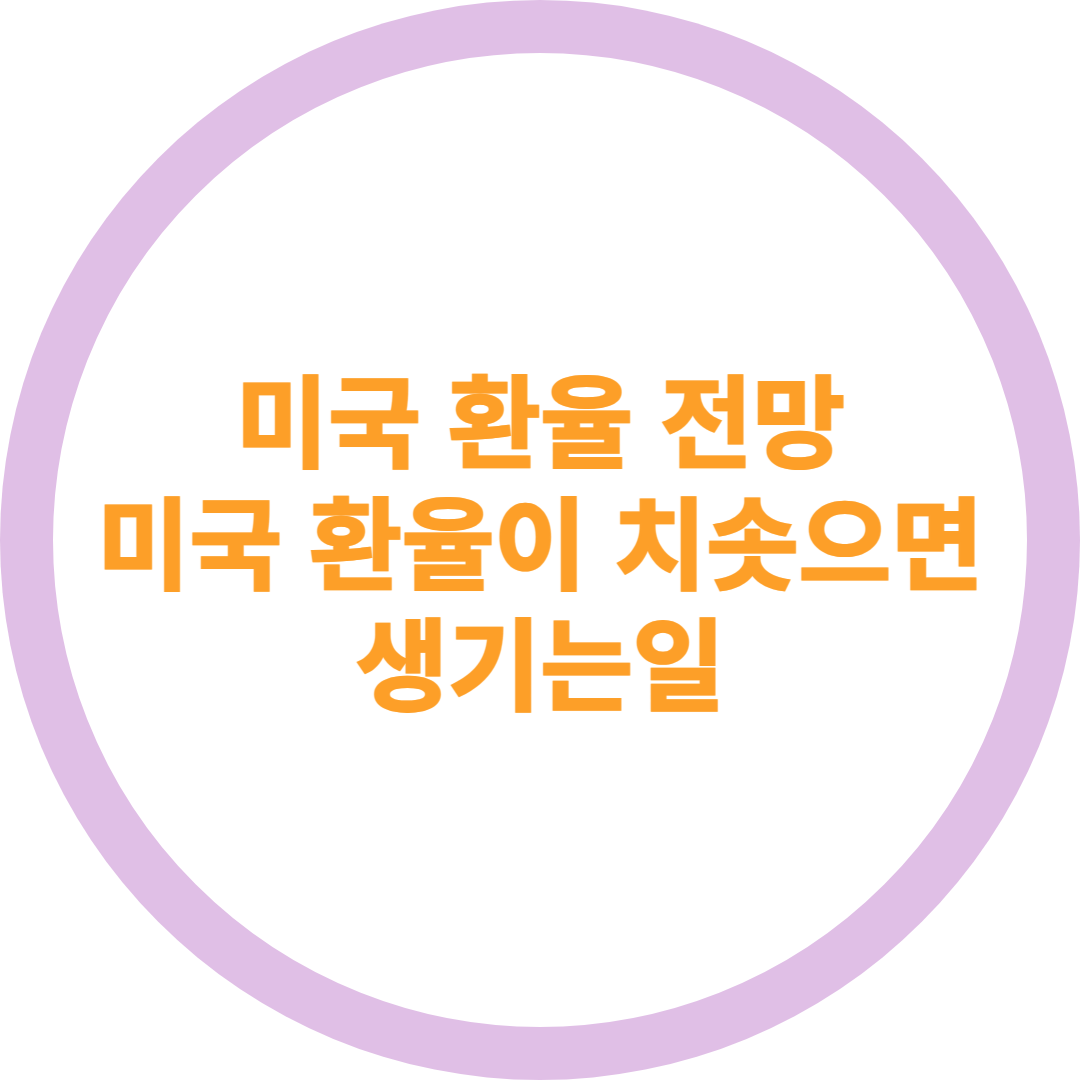  미국 환율 전망 환율이 치솟으면 생기는 일