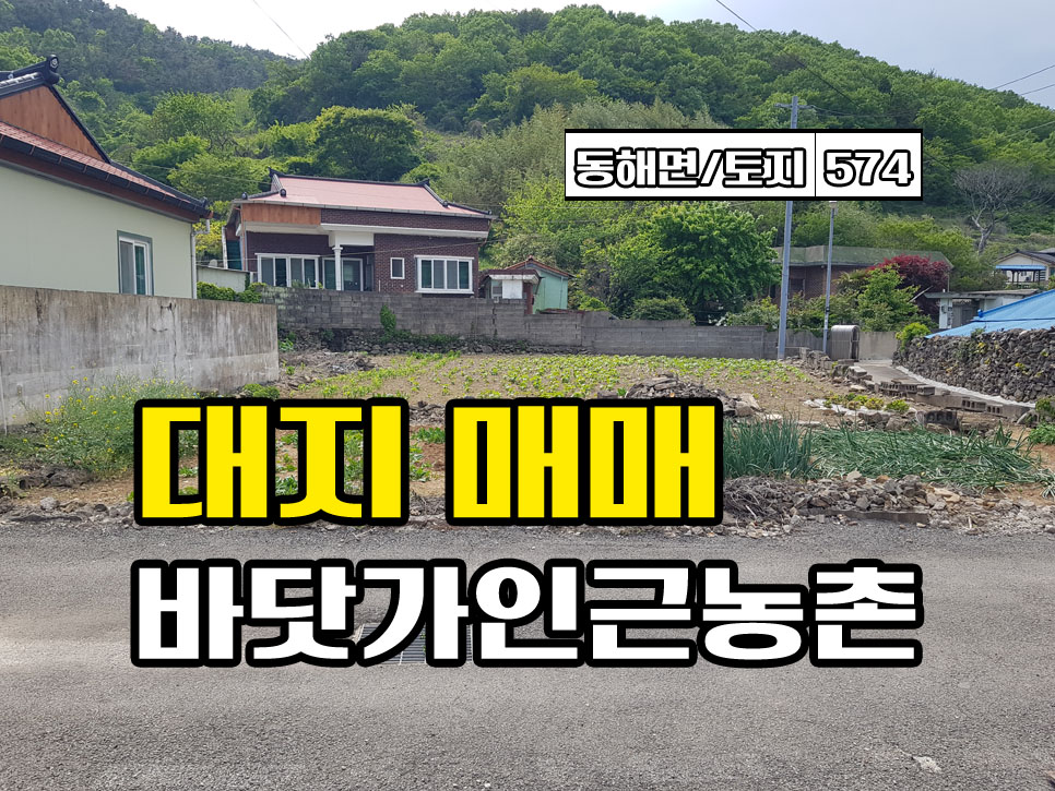  경남고성부동산 토지매매 동해면 바닷가 인근 농촌마을 대지