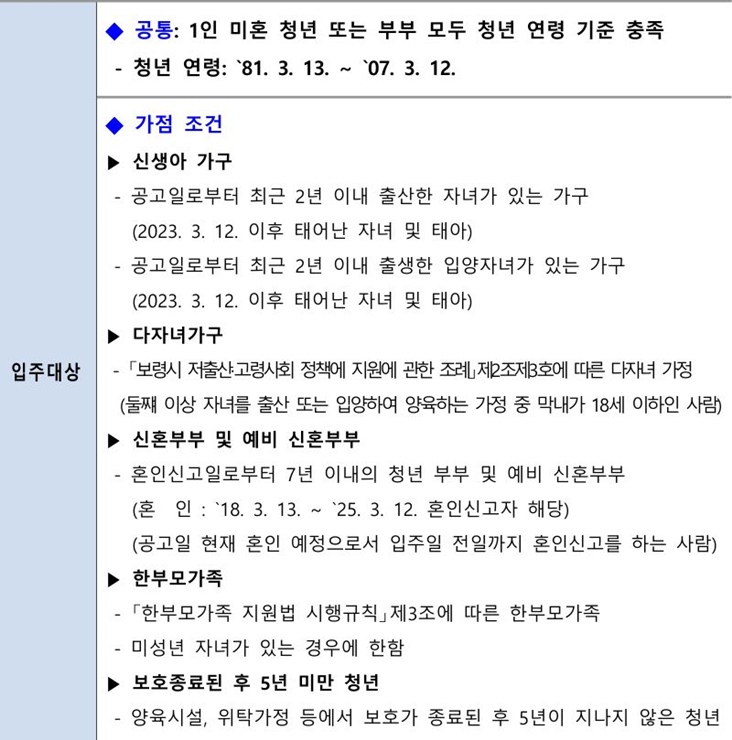보령시-천원주택-입주대상