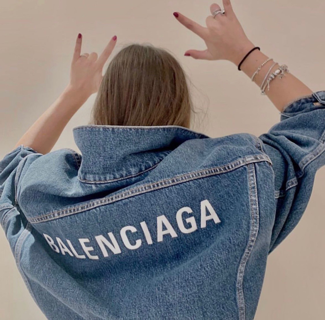  [BALENCIAGA] 발렌시아가 로고 데님 자켓 620728 TDW14 6020