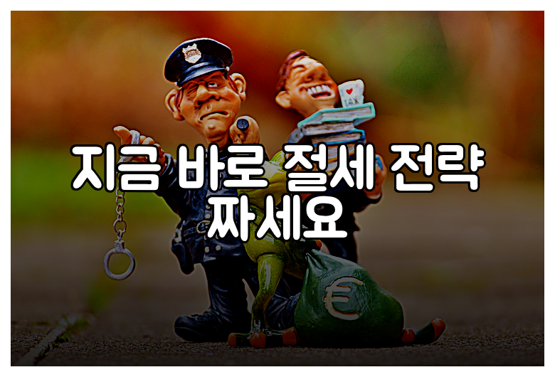 지금 바로 절세 전략 짜세요
