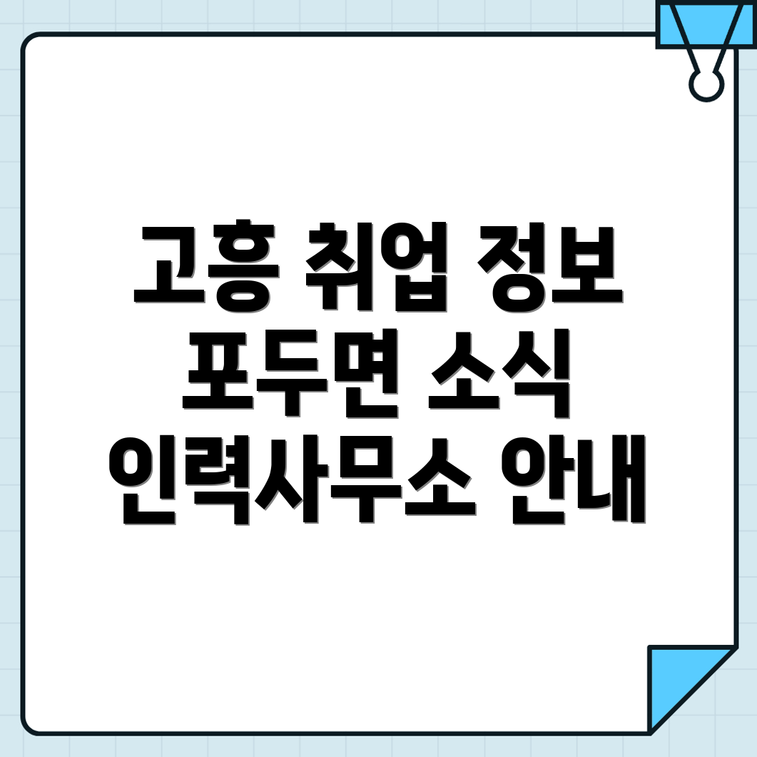 고흥군 포두면 인력사무소