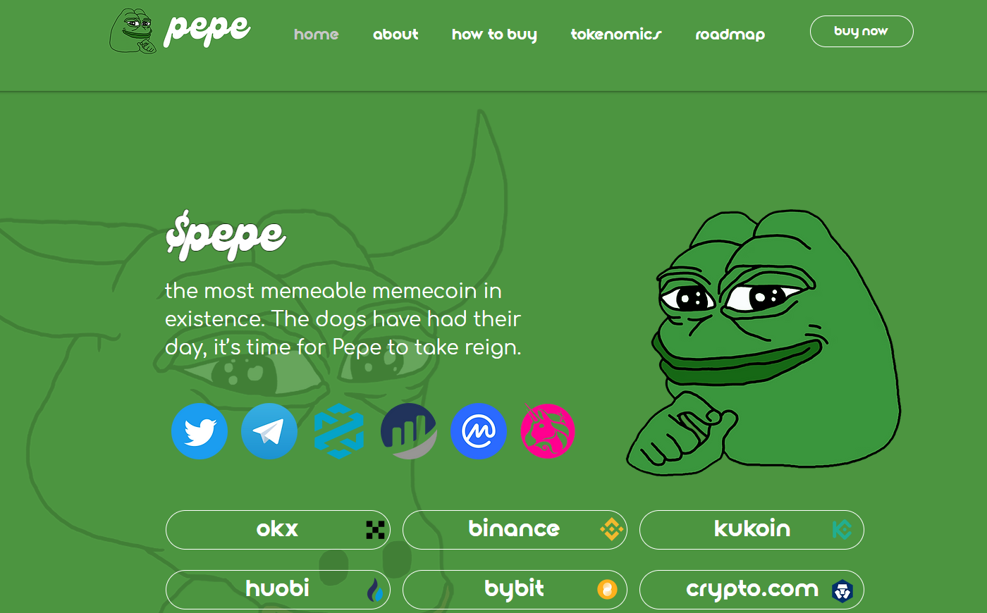  최근뜨고 있는 밈코인 페페코인(PEPE COIN) 밈코인5가지