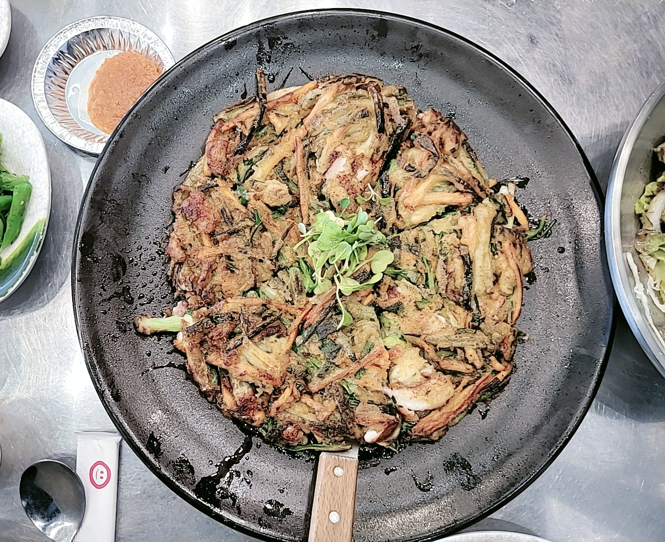 영종도 맛집 소나무 식당 조개구이 해물파전