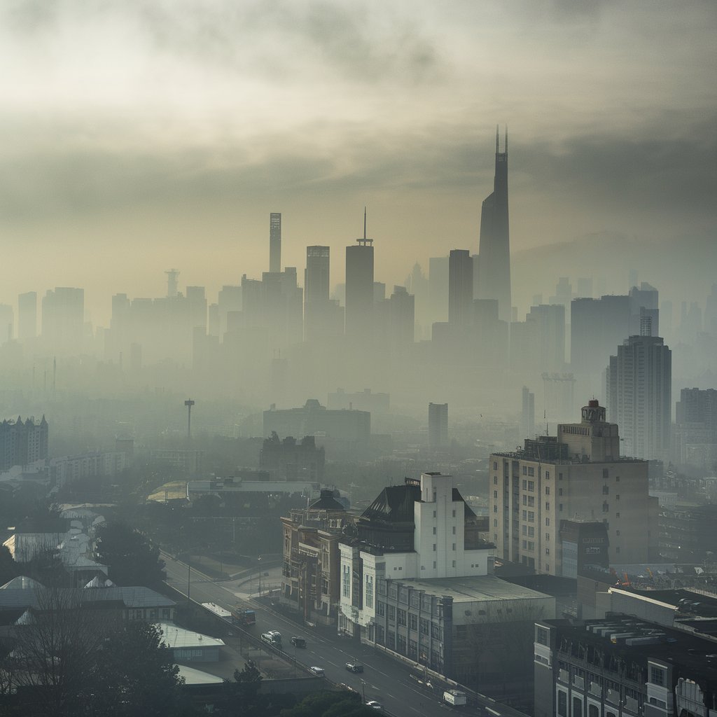 미세먼지 일러스트