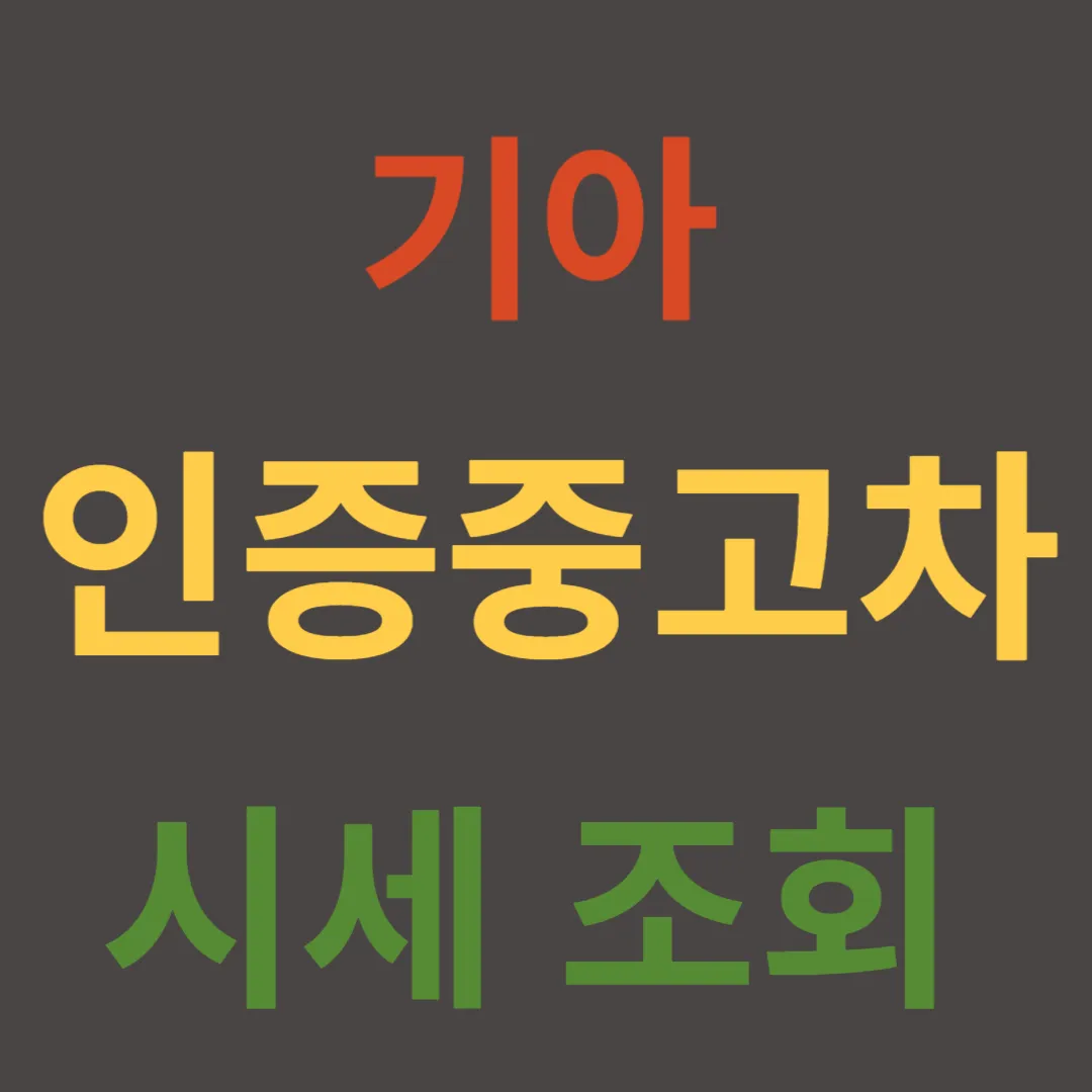 기아 인증중고차