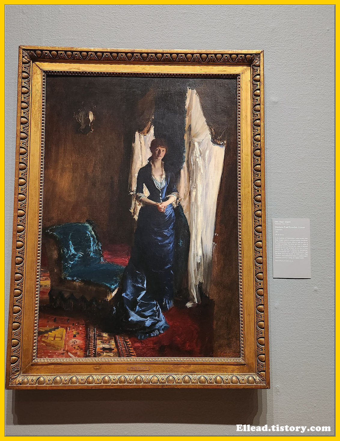시카고 미술관 John Singer Sargent, Madame Paul Escudier, 1882