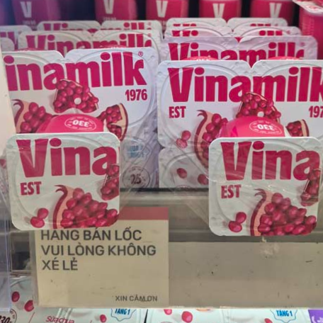 호치민여행_호치민편의점_호치민마트_간식_호치민요거트_비나밀크_석류맛