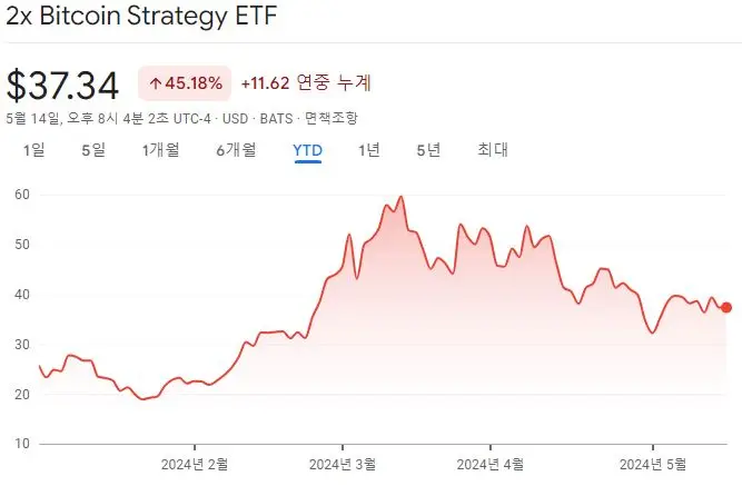 BITX_올해주가추세