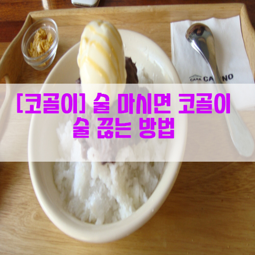  [코골이] 술 마시면 코골이 술 끊는 방법