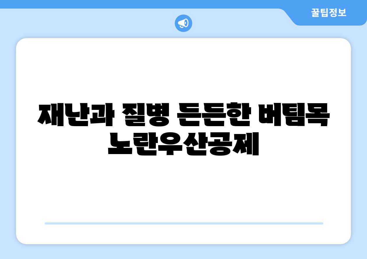 재난과 질병 든든한 버팀목 노란우산공제
