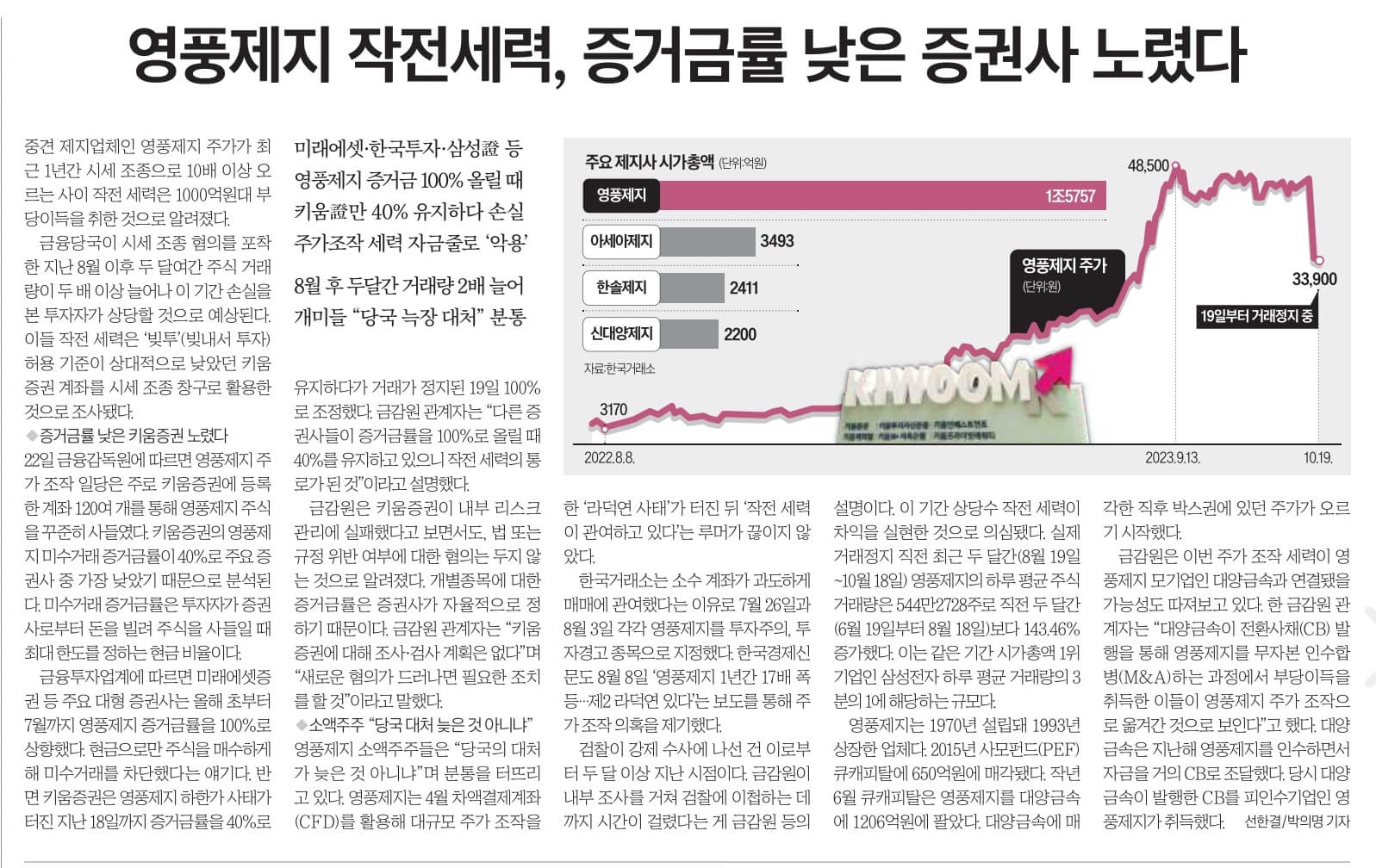 10월 23일 월 신문스크랩