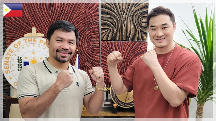June 2022. Manny Pacquiao&#44; DK Yoo Contract in Gensan&#44; Philippines