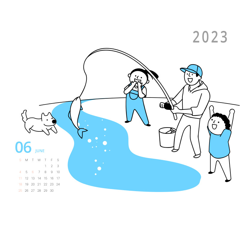 2023년 달력 무료 다운로드 카카오톡 톡캘린더