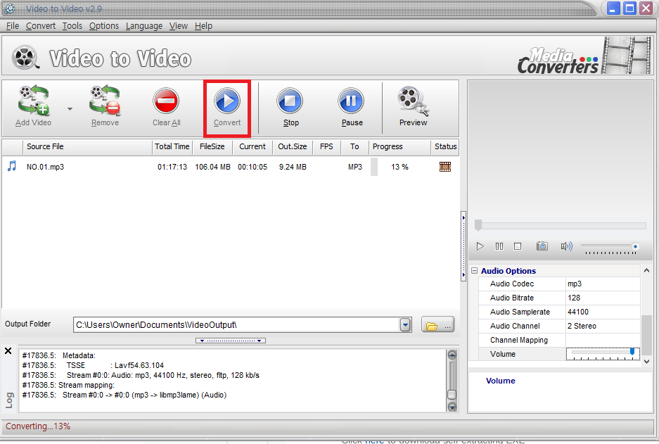 동영상 음원추출 (Video to Video Converter)