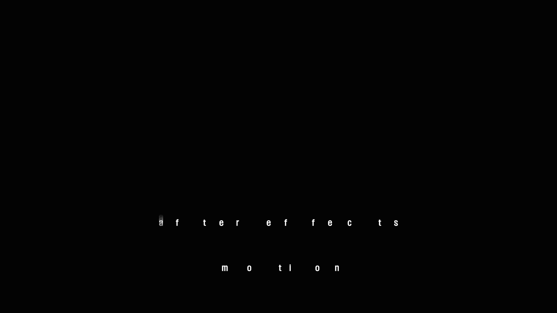 텍스트 애니메이트 스케일과 포지션 + 모션블러