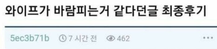 와이프가 바람피는 것 같다…. 26