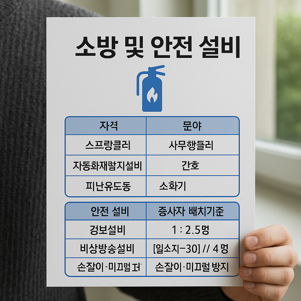 소방 및 안전 설비