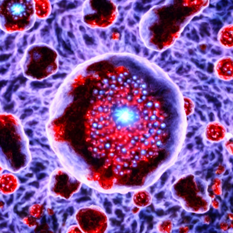 세포 백혈구 그림.