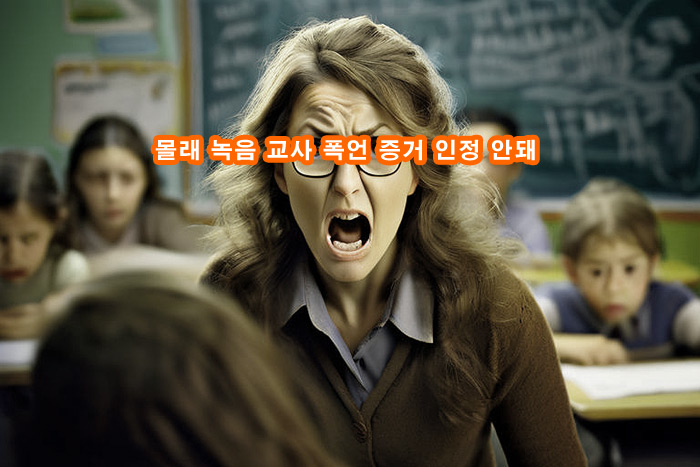 몰래-녹음-교사-폭언-증거-인정-안돼