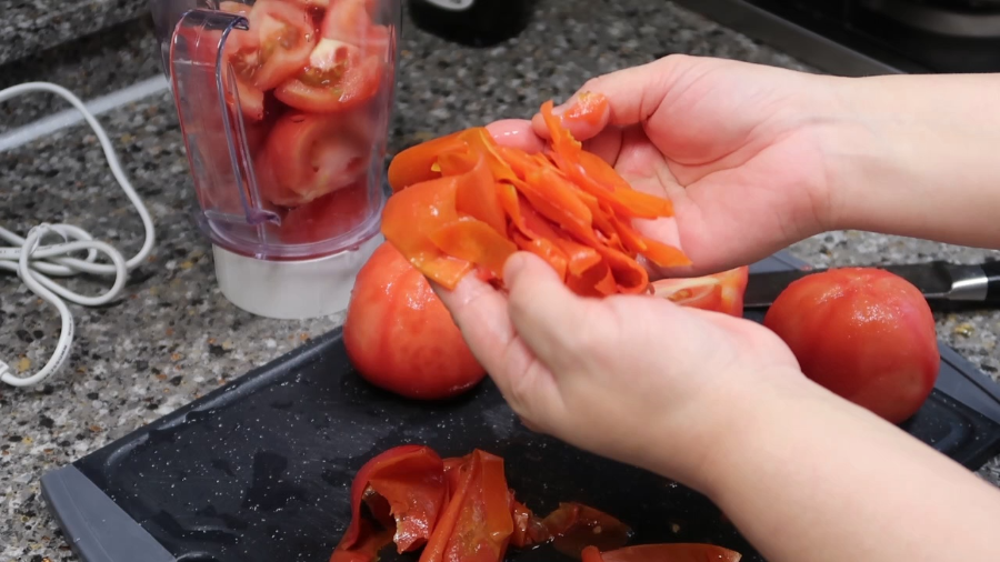 토마토 껍질 쉽게 벗기는 방법