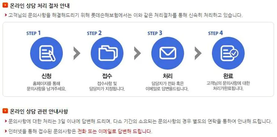 롯데손해보험 고객센터