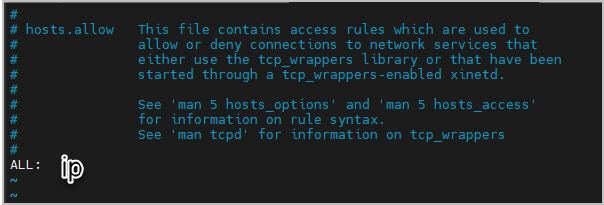  리눅스 hosts.allow hosts.deny 설정하기