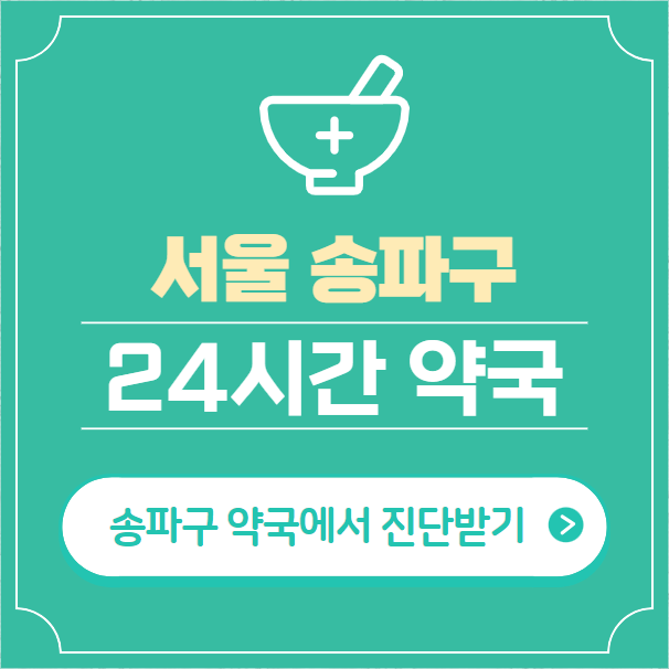  송파구 24시간 약국 찾기 | 휴일 야간 심야 일요일 당번약국 71곳
